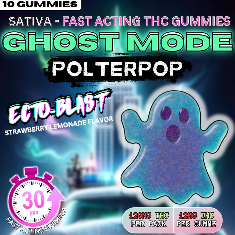 GHOST MODE – Polterpop THC Gummies | 120mg THC